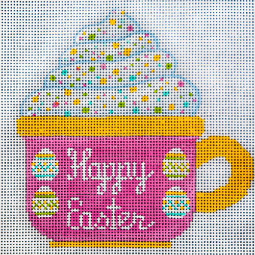 Happy Easter Cup needlepoint