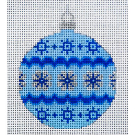 X 304-6
"Blue Snowflakes" Ornament
3x3.5" - 18 Mesh