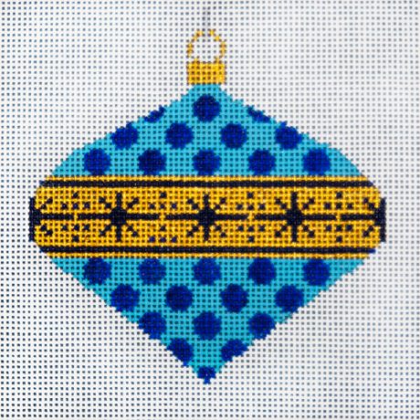 H 305-13
"Blue Polka Dots" Ornament
3.75x3.75" - 18 Mesh